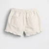 Denim-Stride-Shorts mit Rüschen zum Hineinschlüpfen für Baby & Kleinkind