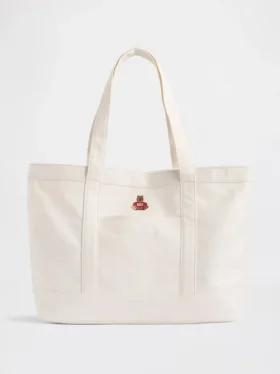 Denim-Tasche mit Brannan-Bär-Logo