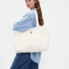 Denim-Tasche mit Brannan-Bär-Logo