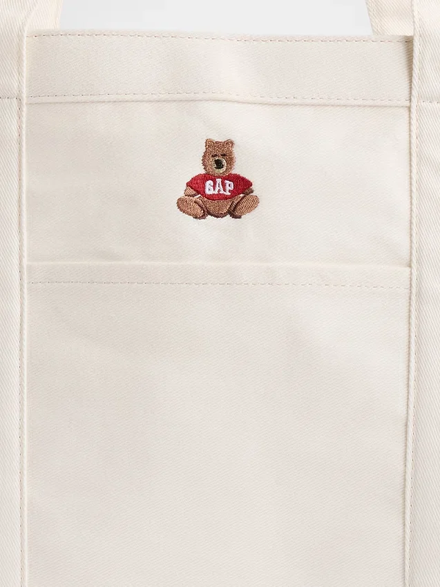 Denim-Tasche mit Brannan-Bär-Logo