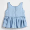 Denim-Trägertop mit Schleife für Baby & Kleinkind