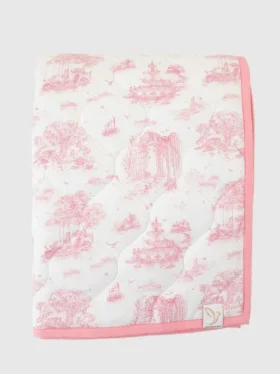 Die gesteppte Spielmatte „Gilded Bird Spring Toile“