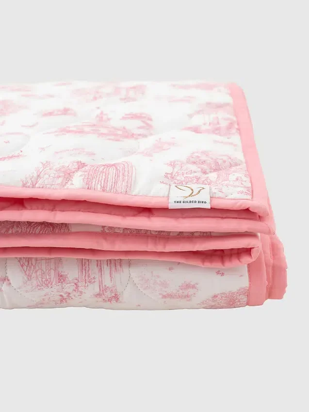 Die gesteppte Spielmatte „Gilded Bird Spring Toile“