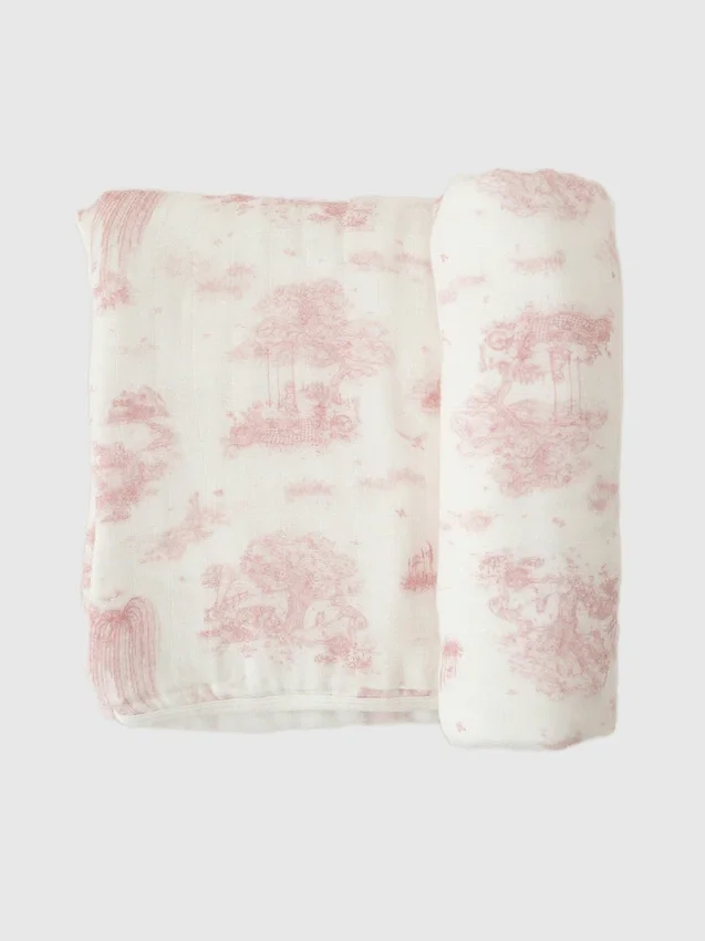 Die „Spring Toile“-Bambus-Babydecke von The Gilded Bird