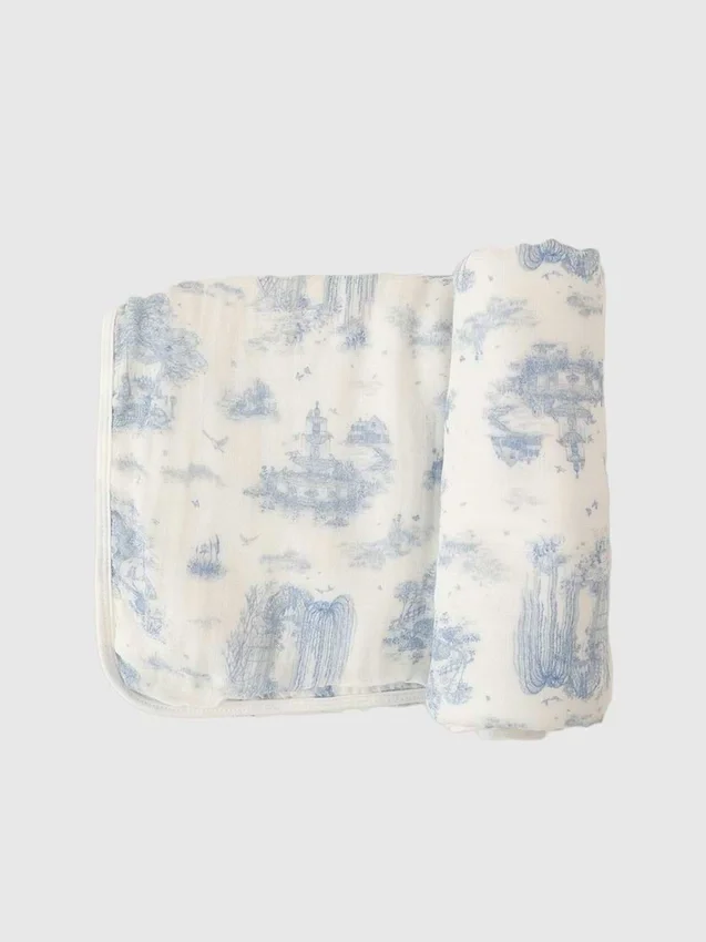 Die „Spring Toile“-Bambus-Babydecke von The Gilded Bird