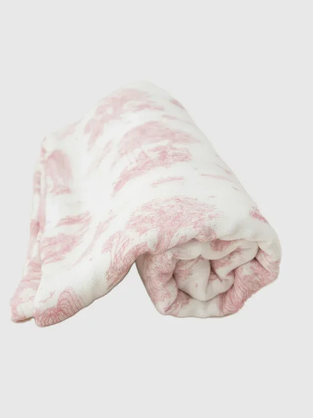 Die „Spring Toile“-Bambus-Babydecke von The Gilded Bird