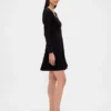 Doppelstrick-Mini-Kleid im Sweetheart-Stil mit Korsett-Optik