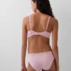 Dreieck-BH aus Bio-Stretch-Baumwolle mit Spitzenbesatz