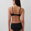 Dreieck-BH aus Bio-Stretch-Baumwolle mit Spitzenbesatz