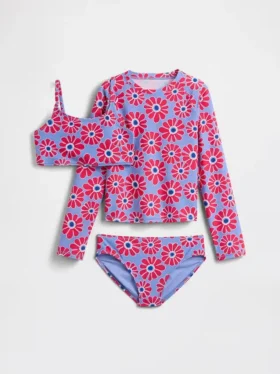 Dreiteiliges Rashguard-Badeset für Kinder