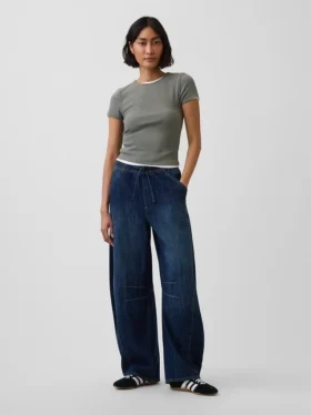 Easy Horseshoe Jeans mit mittlerer Leibhöhe