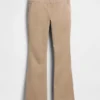 Eng anliegende Khakis mit Flare-Schnitt und niedriger Leibhöhe
