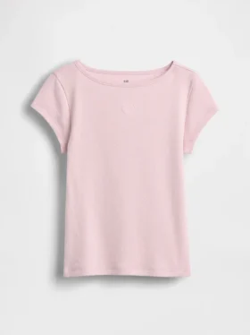 Eng anliegendes Kinder-T-Shirt mit Flügelärmeln