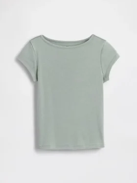 Eng anliegendes Kinder-T-Shirt mit Flügelärmeln