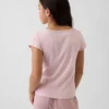 Eng anliegendes Kinder-T-Shirt mit Flügelärmeln