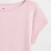 Eng anliegendes Kinder-T-Shirt mit Flügelärmeln