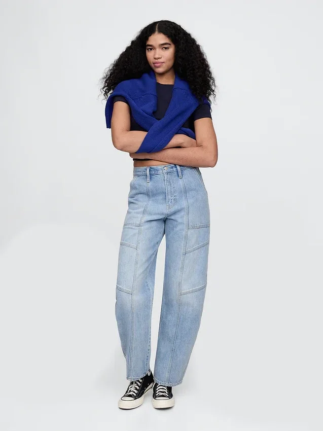 Engmaschiges Jersey-T-Shirt