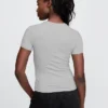 Engmaschiges Jersey-T-Shirt