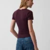 Engmaschiges Jersey-T-Shirt