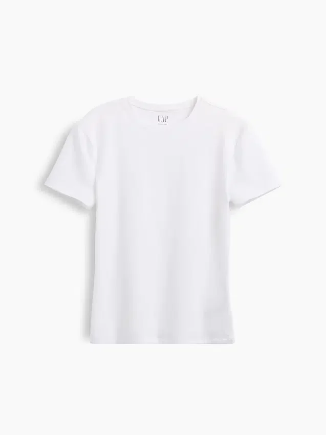 Engmaschiges Jersey-T-Shirt