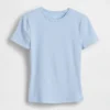 Engmaschiges Jersey-T-Shirt