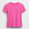 Engmaschiges Jersey-T-Shirt