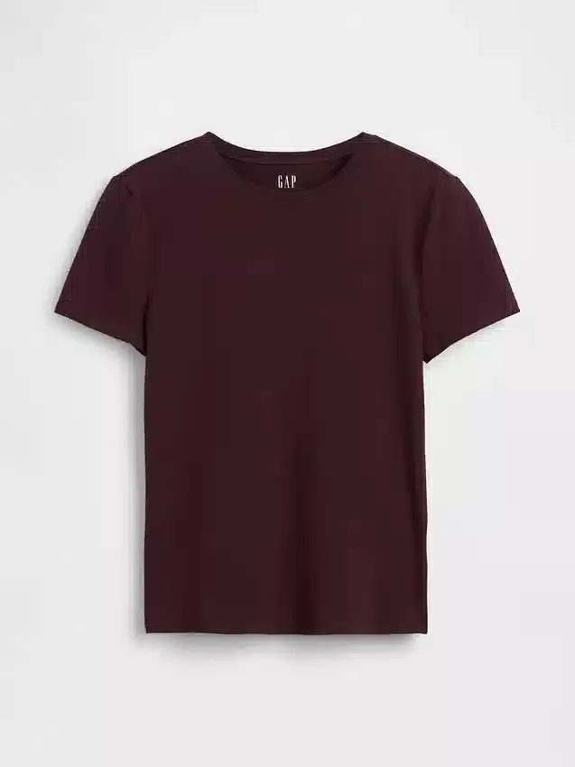 Engmaschiges Jersey-T-Shirt