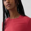 Engmaschiges Jersey-T-Shirt