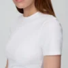 Engmaschiges Jersey-T-Shirt