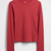 Engmaschiges Jersey-T-Shirt