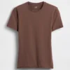Engmaschiges Jersey-T-Shirt