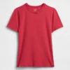 Engmaschiges Jersey-T-Shirt
