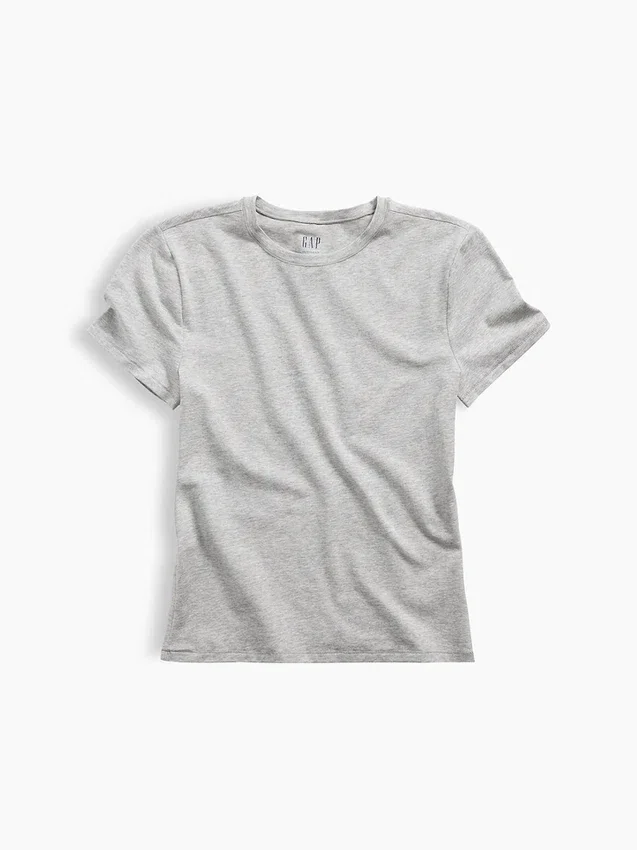 Engmaschiges Jersey-T-Shirt