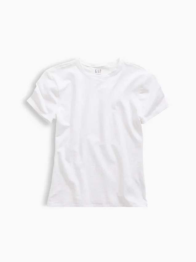 Engmaschiges Jersey-T-Shirt