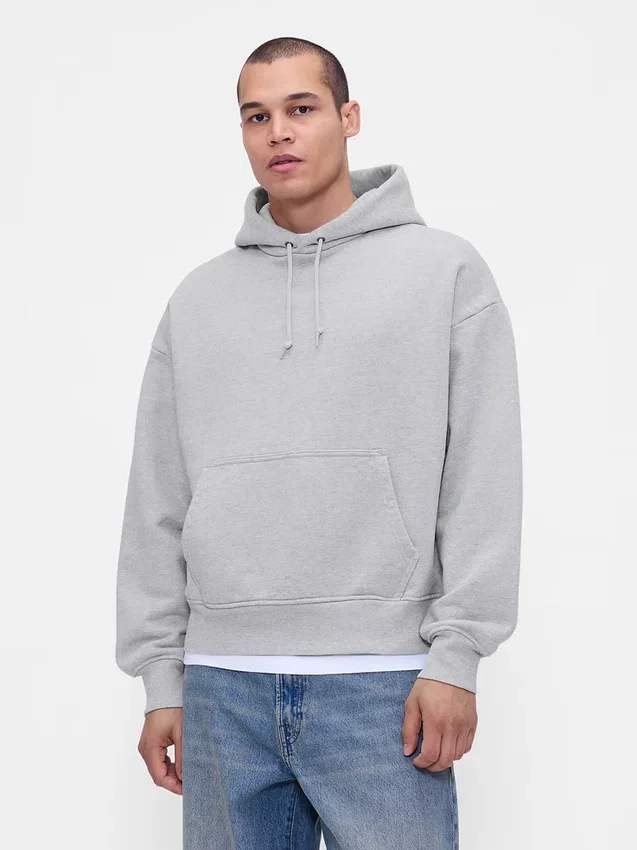 Extra schwerer French-Terry-Hoodie für Erwachsene