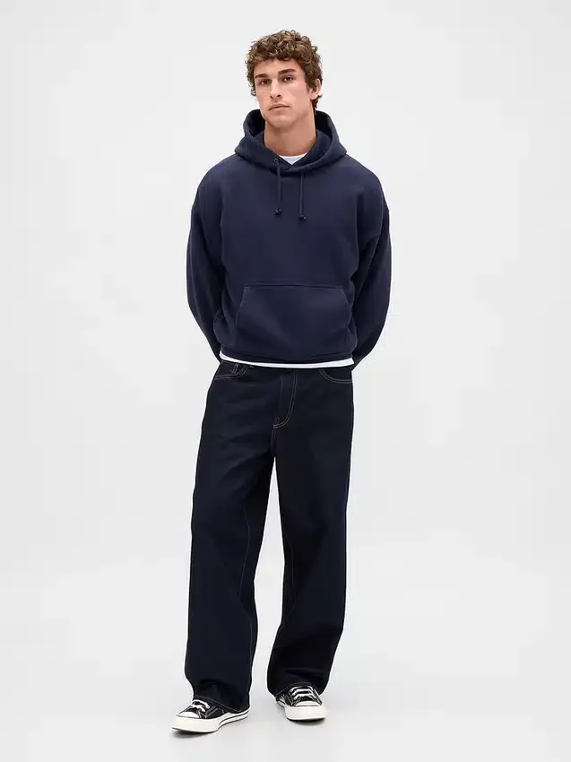 Extra schwerer French-Terry-Hoodie für Erwachsene