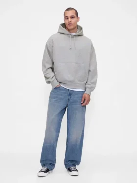 Extra schwerer French-Terry-Hoodie für Erwachsene