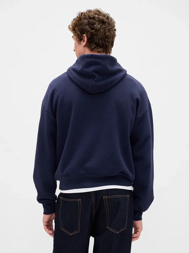 Extra schwerer French-Terry-Hoodie für Erwachsene