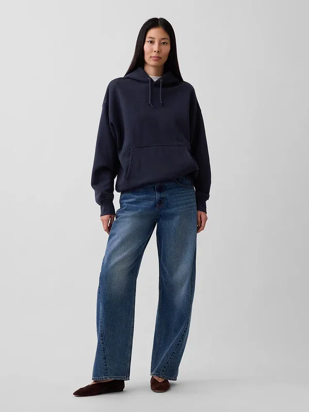 Extra schwerer French-Terry-Hoodie für Erwachsene