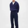 Extra schwerer French-Terry-Kapuzenpullover mit Reißverschluss für Erwachsene