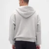 Extra schwerer French-Terry-Kapuzenpullover mit Reißverschluss für Erwachsene