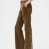 Flare-Hose aus Cord mit mittlerer Leibhöhe