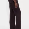 Flare-Hose aus Leinenmischung mit niedriger Leibhöhe