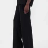 Flare-Hose aus Leinenmischung mit niedriger Leibhöhe