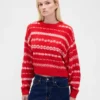 Flauschiger Oversize-Pullover mit Rundhalsausschnitt