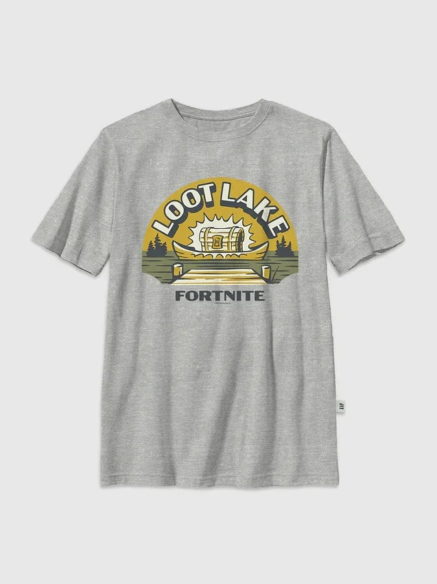 Fortnite Loot Lake Grafik-T-Shirt für Kinder