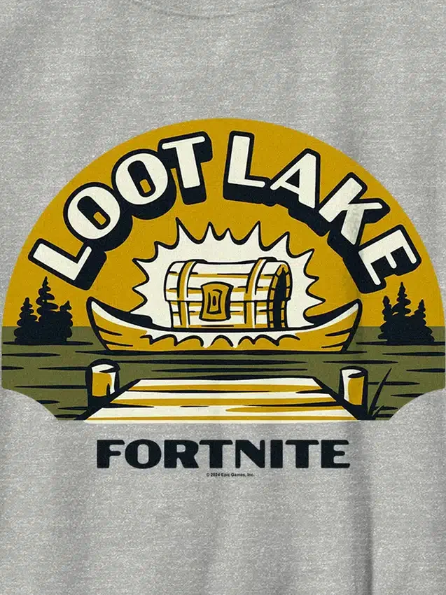 Fortnite Loot Lake Grafik-T-Shirt für Kinder