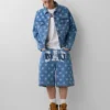 GAP × Awake NY Oversized-Jeansjacke mit Punktmuster