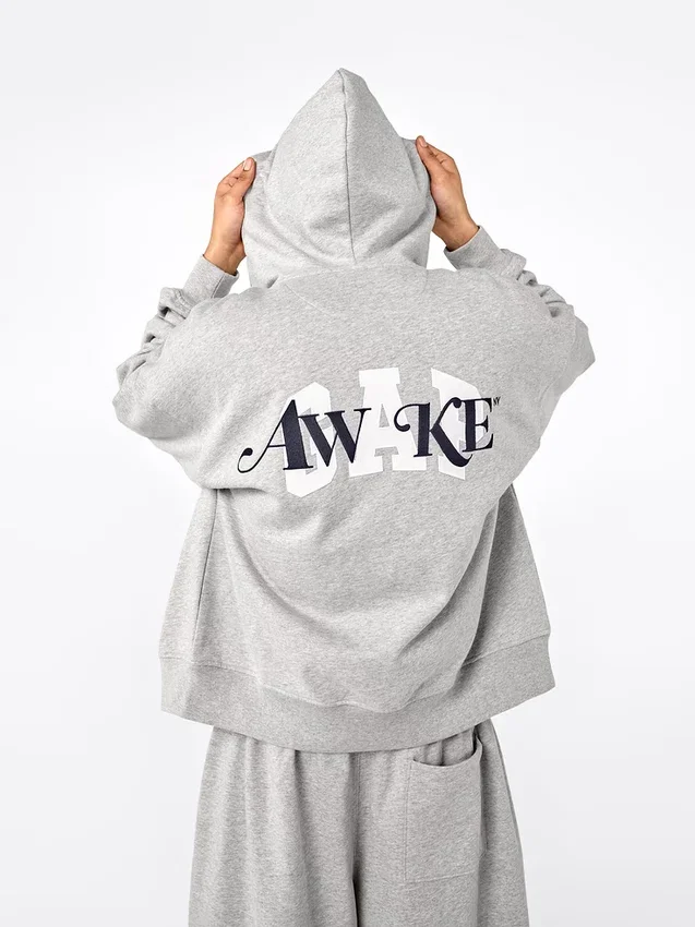 Gap × Awake NY Schwerer Oversize-Hoodie mit Reißverschluss und Logo