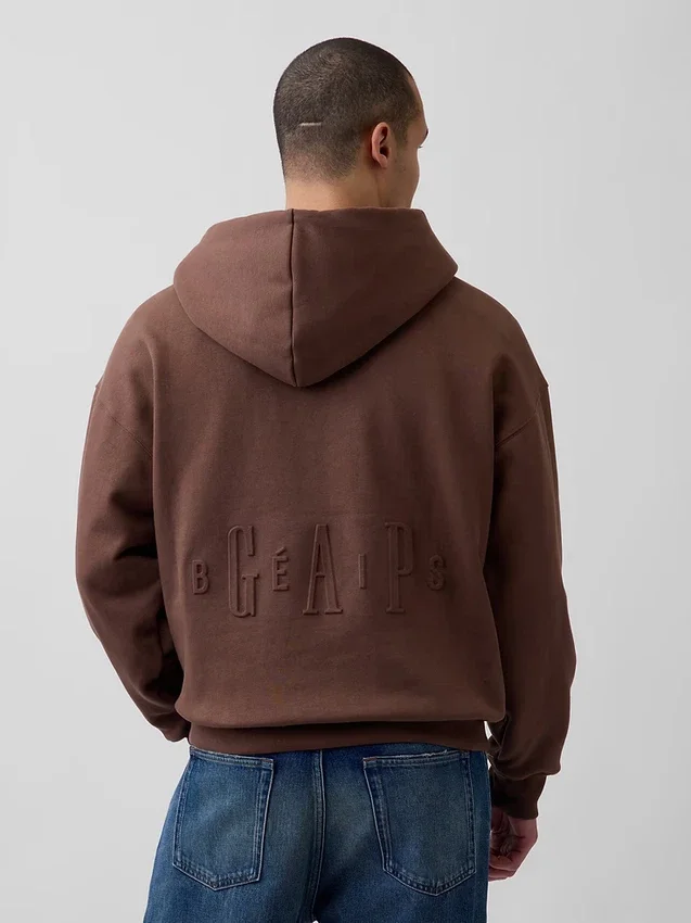 GAP × Béis Reisepullover mit Kapuze für Erwachsene, schweres Gewebe